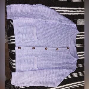 VINTAGE Lilac Button-Up Cardigan